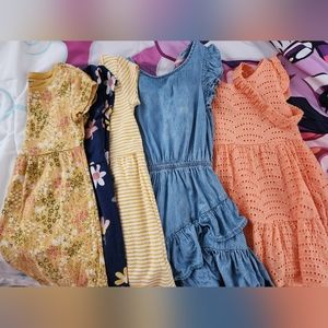 5 Dresses bundle, sizes 4/4T